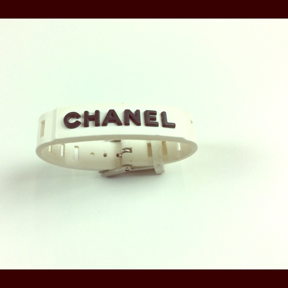 CHANEL rubber bracelet